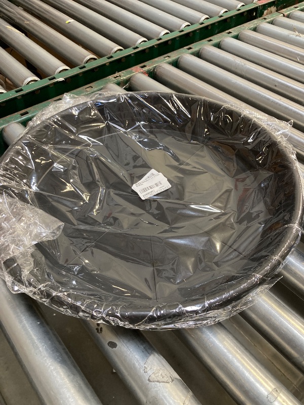 Photo 1 of 2 Pack of 19 inch Plant Saucer, 2.4" Depth Large Plant Saucer, Heavy Sturdy Plant Drainage Tray for Indoors, Bird Bath Bowls, Sturdy 18 inch Plastic Pot Tray for Planter 15-19"(Black)