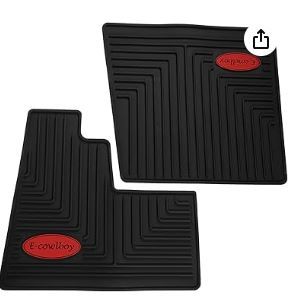 Photo 1 of Custom-Fit Ribbed Slush Mats Set fit for Peterbilt Semi Trucks - Heavy-Duty Vinyl Rubber Mats Models - Premium Latex Material, Textured Surface for Superior Grip