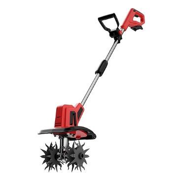 Photo 1 of MaxMore Cordless Tiller Cultivator Compatible with Milwaukee 18V Battery (Tool Only), Electric Garden Rototiller with 48 Steel Tines, 8.7" Tilling Width, 6.3" Depth for Gardening, Soil Turning
