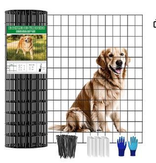 Photo 1 of Welded Wire Fence 36inch x 50ft, Black PVC Coated Garden Fencing, 2 inch x 3inch 16Gauge Chicken Wire Fence Roll, Anti-Rust Metal Fencing for Yard Plant Protection Poultry Netting