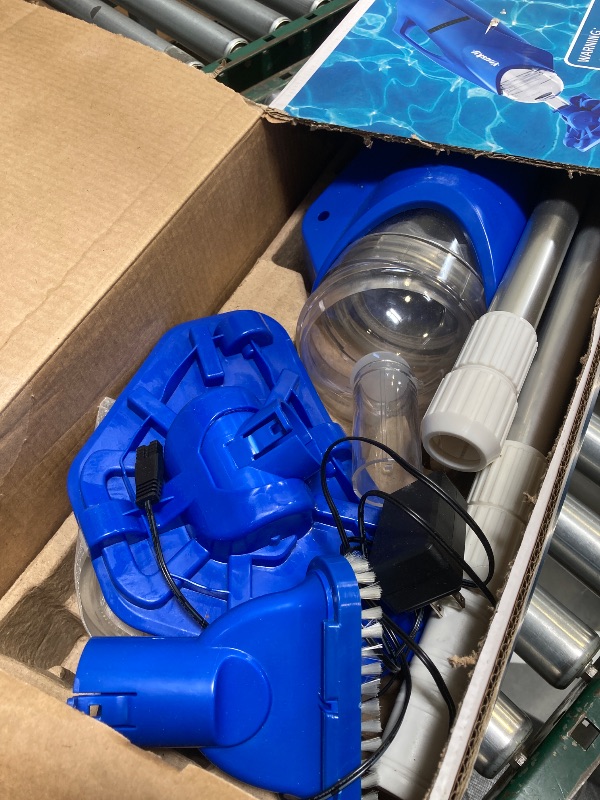 Photo 1 of 2025 Upgraded Handheld Pool Vacuum Cleaner for Above Ground & Inground Pools - Cordless Pool Cleaner w/18.5GPM Suction, Telescoping Pole(20-69in), 2 Brush Heads - Ideal for Spas & Hot Tubs