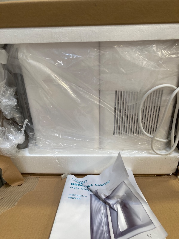 Photo 1 of Gevi V2.0 Countertop Gemi Nugget Ice Maker with Viewing Window | Self-Cleaning Pebble Ice Machine | Open and Pour Water Refill | Stainless Steel Housing | 16.7''H Fits Under Wall
