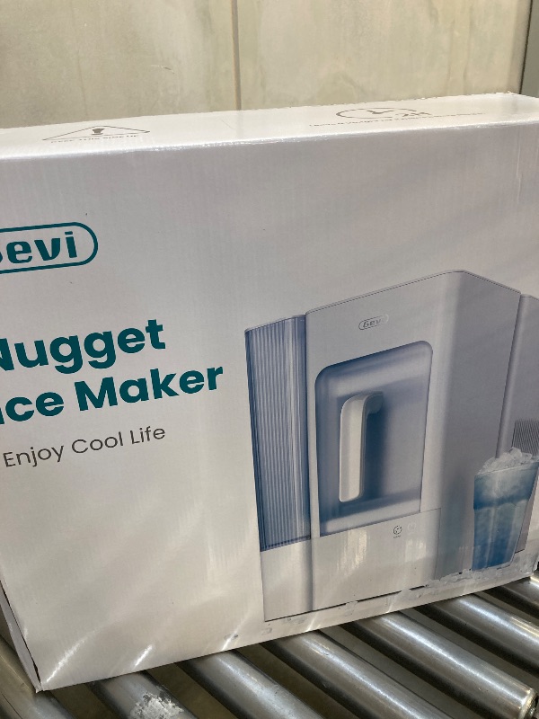 Photo 1 of Gevi V2.0 Countertop Gemi Nugget Ice Maker with Viewing Window | Self-Cleaning Pebble Ice Machine | Open and Pour Water Refill | Stainless Steel Housing | 16.7''H Fits Under Wall

