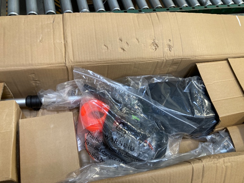 Photo 1 of 60V Lithium Ion Cordless String Trimmer, 17 Inch Two Speed Brushless String Trimmer with 5.0Ah Battery and Charger

