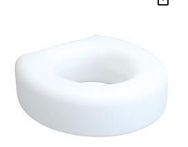 Photo 1 of Raised Toilet Seat, 4.5" Riser, Non-Locking, Fits Most Toilets
