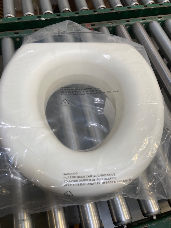 Photo 1 of Raised Toilet Seat, 4.5" Riser, Non-Locking, Fits Most Toilets
