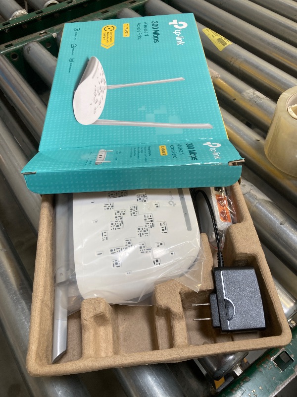 Photo 1 of TP-Link WiFi Access Point TL-WA801N, 2.4Ghz 300Mbps, Supports Multi-SSID/Client/Bridge/Range Extender, 2 Fixed Antennas, Passive PoE Injector Included