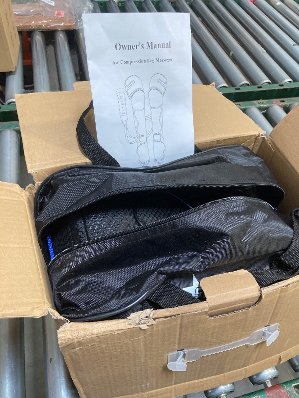 Photo 1 of STEELUS Leg Massager, Air Compression Massager with 3 Level Heat, 6 Modes & 3 Intensities, for Foot, Calf, Knee?Thigh and Muscles Relaxation