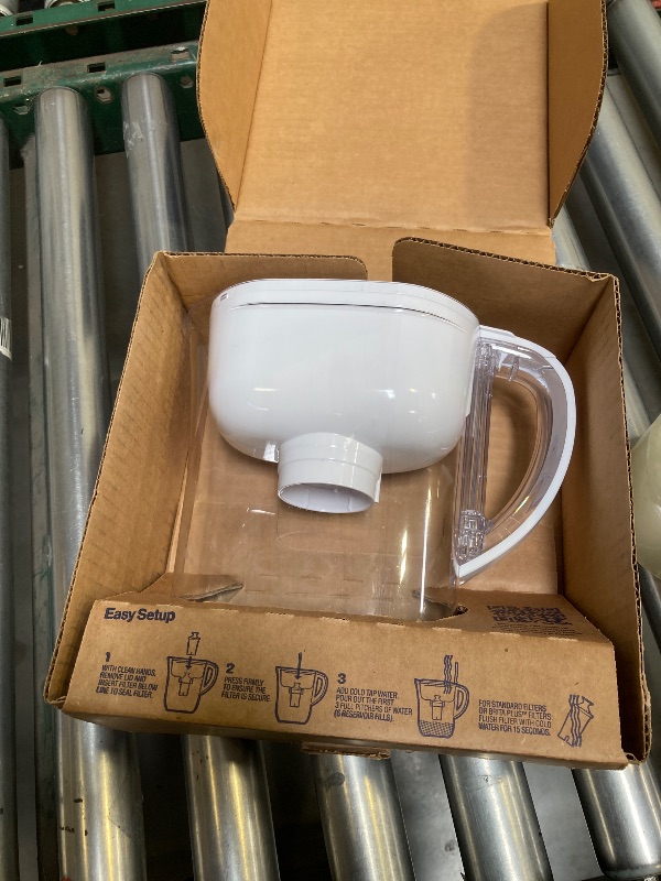 Photo 1 of Brita Water Pitcher, Metro Elite Filter, Removes 99% of Lead, Includes 1 Filter, 6-Cup Capacity, White
