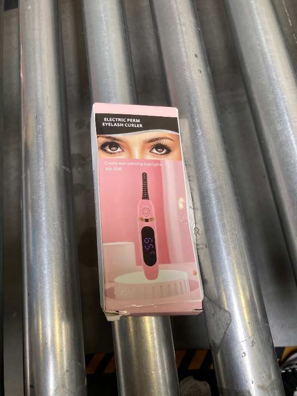 Photo 1 of Heated Eyelash Curler, Heated Lash Curler Electric Eyelash Curler with Comb 3 Temp Settings for Makeup Tools for Achieving A Natural Curl and Long Lasting Eyelashes, Designed for Women, Pink-1