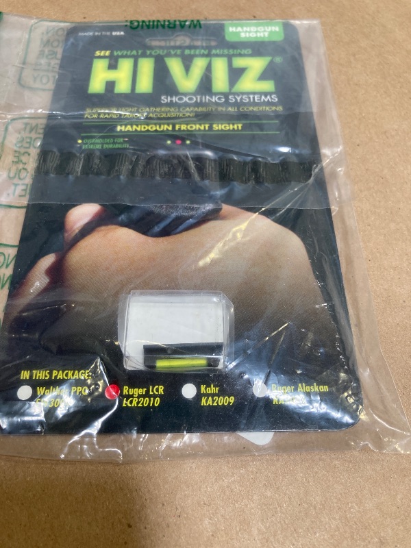 Photo 1 of HIVIZ Glock Overmolded Fiber Optic Tactical Front Sight (Green)