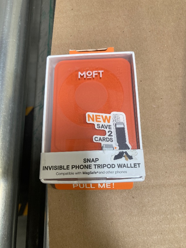 Photo 1 of MOFT Phone Tripod Wallet, 3 in 1 Phone Stand, NFC-Supported Magnetic Phone Wallet, MOVAS Vegan Leather Adjustable Card Holder, Sunrise