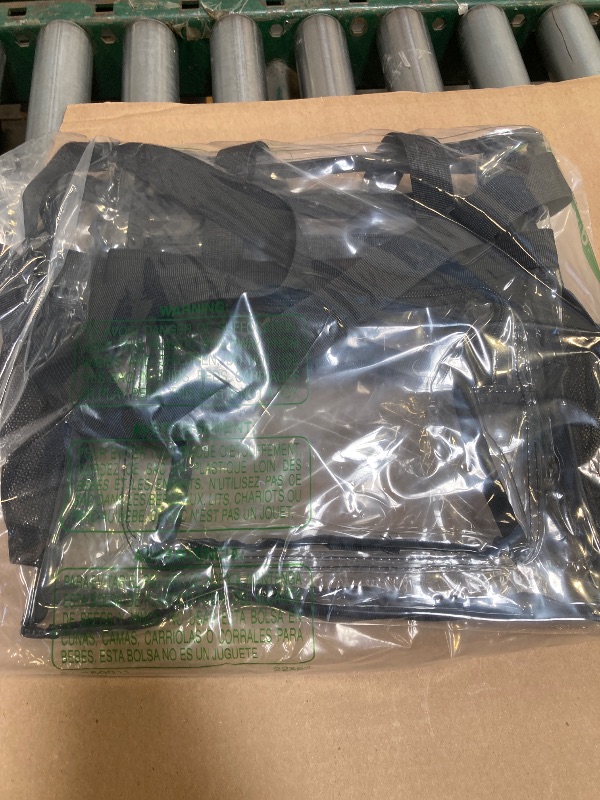 Photo 1 of Bagenius Clear Bag Stadium Approved 12×6×12 Clear bag for Stadium Events Sports Concert Festival Work, Black
