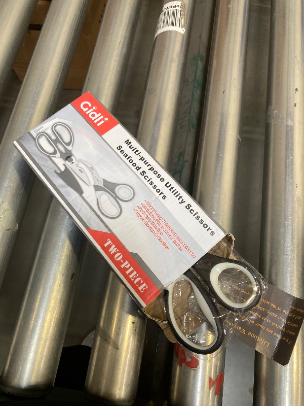 Photo 1 of Kitchen Shears by Gidli - Liftime Replacement Warranty* - Includes Seafood Scissors As a Bonus - Heavy Duty Utility Stainless Steel All Purpose Ultra Sharp Scissors for Food/Cooking
