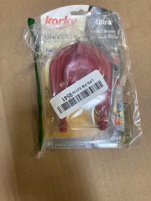 Photo 1 of Korky Ultra Standard 2-Inch Universal Toilet Flapper - Long Lasting Rubber - Easy to Install - Made in USA, 100BP