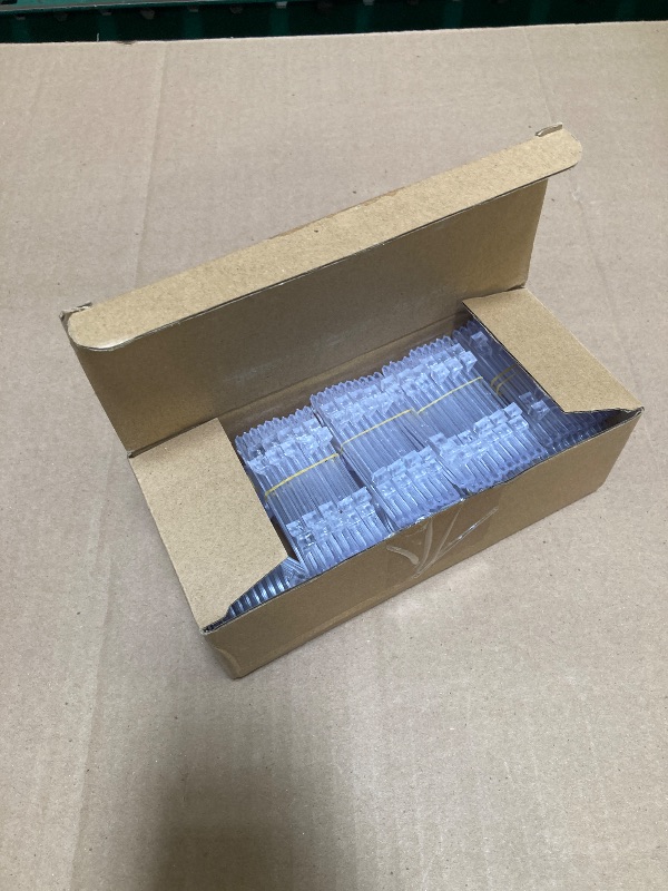 Photo 1 of 48 Pieces Mini Easel Stands Plastic Plate Stand Holder Display Picture Easel for Display Picture Frame Collectibles Desktop Weddings Party Home Decoration(3 Inch,Clear)