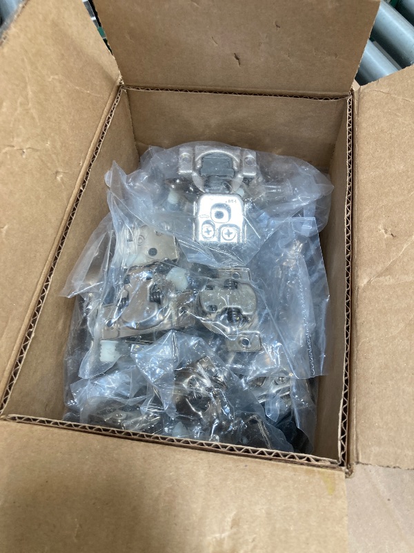 Photo 1 of Furniware 50 Pack 1-3/8 Inch Overlay Soft Close Hinges for Face Frame Cabinet, Speed Control 4D Adjustment, Stainless Steel Kitchen Cabinet Hardware, 105° Open Concealed Self Closing Hinges