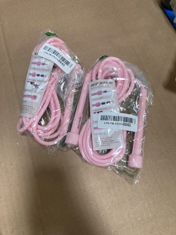 Photo 1 of 2 PACK-Adjustable Jump Rope for Fitness and Exercise – Skipping Rope for Cardio, Boxing, and Weight Loss – Speed Rope perfect for Men & Women