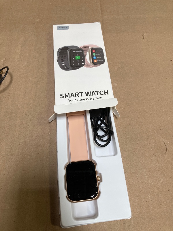 Photo 1 of Smart Watch for Men Women (Answer/Make Call), 1.96" HD Fitness Tracker Running Watch, IP68 Waterproof,Pedometer, Sleep/Step/Activity/Heart Rate Monitor,110+ Sport Mode Smartwatch for iOS Android,Pink