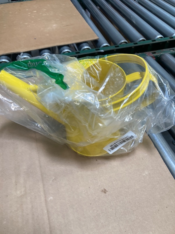 Photo 1 of DUSVALLY Metal Watering Can 54.5 Oz Modern Style Watering Pot with Handle and Rosehead, Watering Pot for Outdoor and Indoor House Plants,Yellow