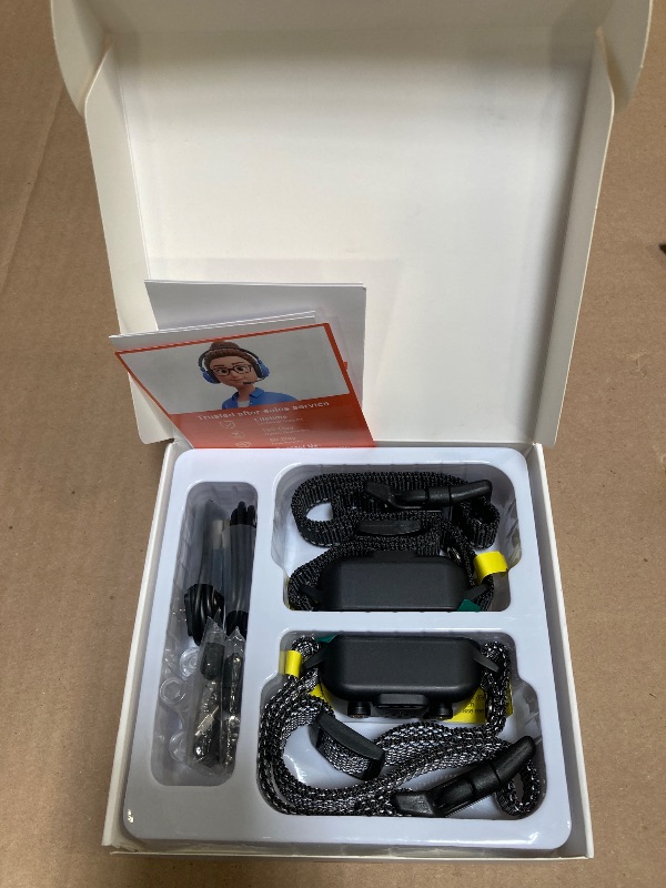 Photo 1 of JEUJE Dog Bark Collar 2 Pack, Bark Collar for Large Medium Small Dogs, Rechargeable Smart Bark Collar, Anti Barking Training Collar with 7-Level Sensitivity + 5 Safety Modes Humane Training System