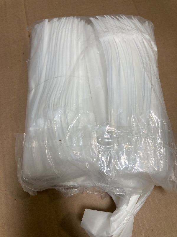 Photo 1 of 100pcs Clothing Packaging Bags for Shipping - 10x13 Inch Plastic Frosted Bags for Travel Storage or Small Businesses- Zipper Apparel Bag for Shirts, Socks, Underwear, and Documents -No Vent Holes