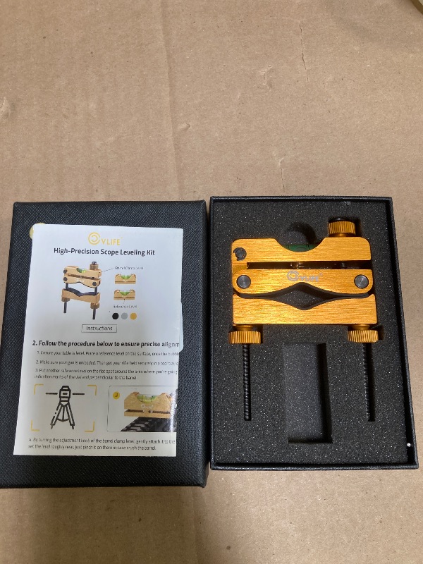 Photo 1 of CVLIFE Professional Scope Leveling Kit Heavy Duty Scope Mounting Level with 2 Magnetic Universal Level Bubbles, Gold