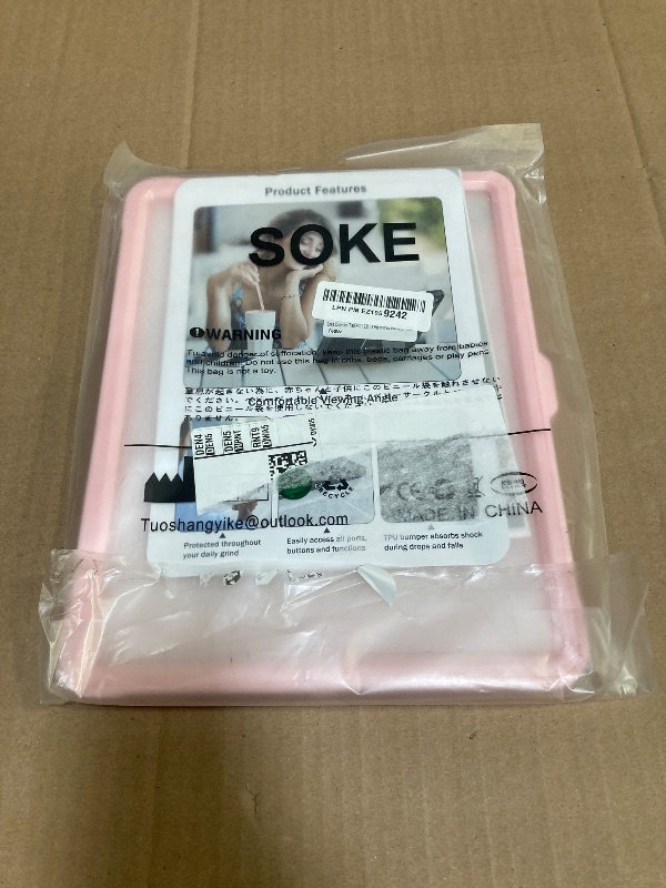 Photo 1 of Soke Case for iPad Pro 12.9 Inch 6th/5th/4th Generation(2022/2021/2020 Release), Rugged Shockproof Protective Cover with Built-in Kickstand for Apple iPad Pro 12.9 - Pink