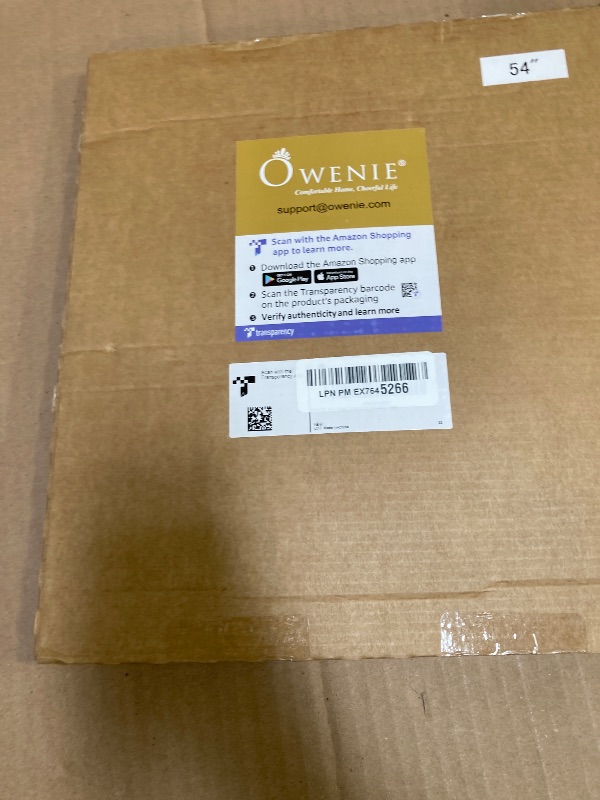 Photo 1 of OWENIE Taupe Sheer Curtains 54 Inch Length 2 Panels Set, Rod Pocket Fimly Voile Short Curtains for Living Room, Taupe Solid Window Curtain Panels for Bedroom, Each 42Wx54L inch