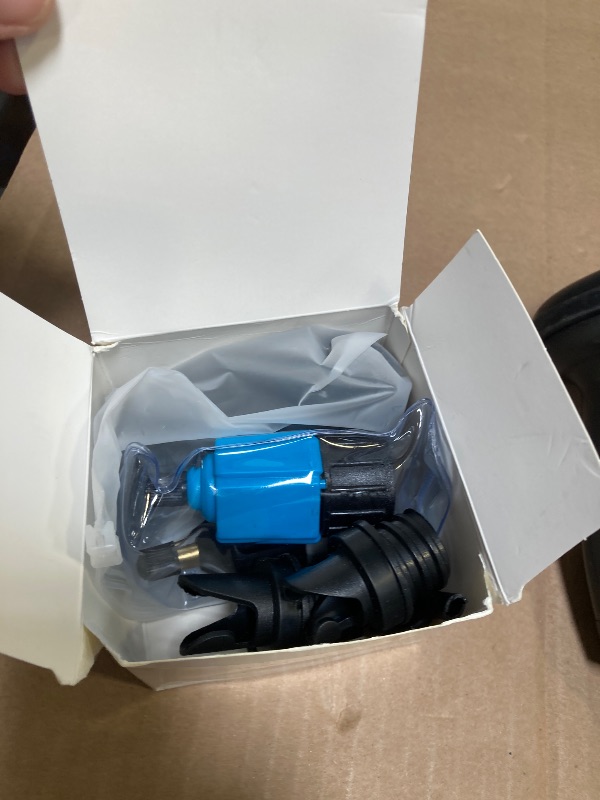 Photo 1 of Treela Inflatable Air Pump Adaptor Compatible with SUP Inflatable Car Air Compressor Valve Adaptor with 9 Valve Nozzle for Paddle Board Boat(Classic,Black, Blue)