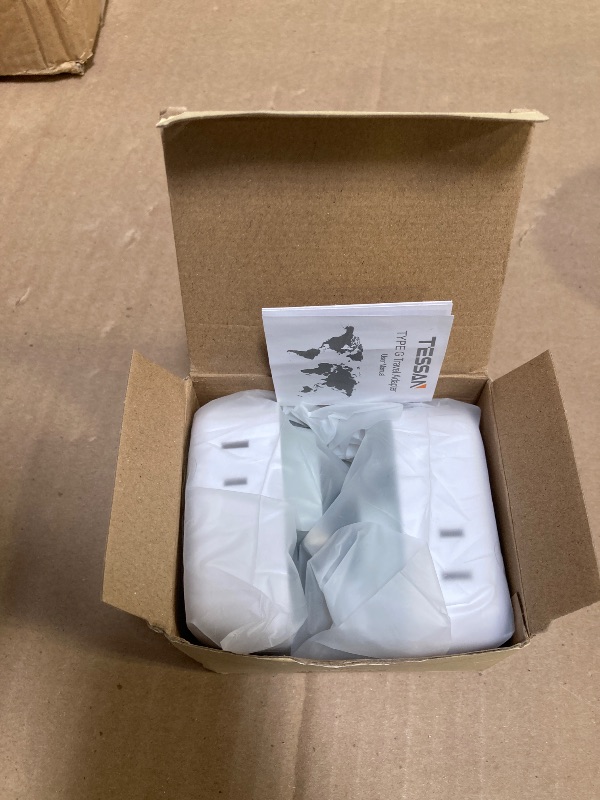 Photo 1 of UK Adapters for Travel 2 Pack, TESSAN Type G US to UK Plug Adapter with 4 Outlets 3 USB Charger(1 USB C Port), Power Adaptor for USA to Ireland Scotland Dubai Hong Kong England British Kenya London
