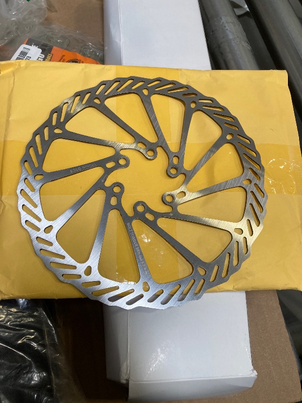 Photo 1 of BUCKLOS 140mm 160mm 180mm 203mm MTB Disc Brake Rotor with 6 Bolts, Bicycle Brakes Stainless Steel Rotors M5 Screws, Opposite Hole Distance 44mm, fit Mountain Road Bikes MTB BMX