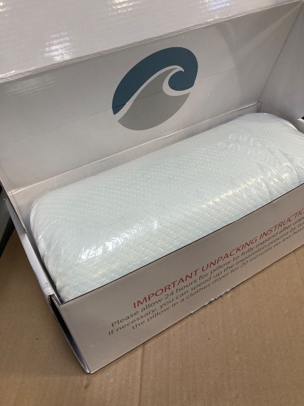 Photo 1 of Bluewave Bedding Super Slim Gel Memory Foam Pillow for Stomach and Back Sleepers - Thin, Flat Design for Cervical Neck Alignment and Deeper Sleep (3.25-Inches Height, King Size)