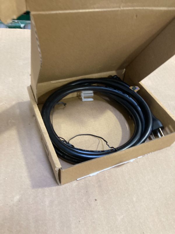 Photo 1 of Amazon Basics Extension Cord, 6 Ft, 3 Prong Outlet Extender, Indoor Extension Cord, 13 Amps, 125V, Black