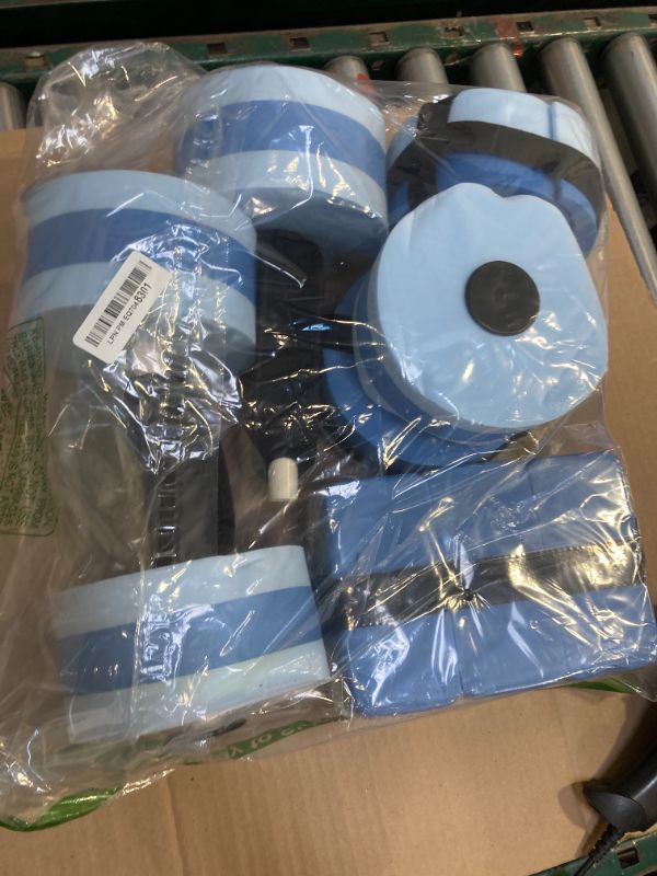 Photo 1 of UNAOIWN Water Weights for Pool Exercise 2Pcs Water Dumbbells Water Aerobics Pool Barbells Lightweight Resistance Aquatic Dumbbell for Swimming (Light Blue Set)