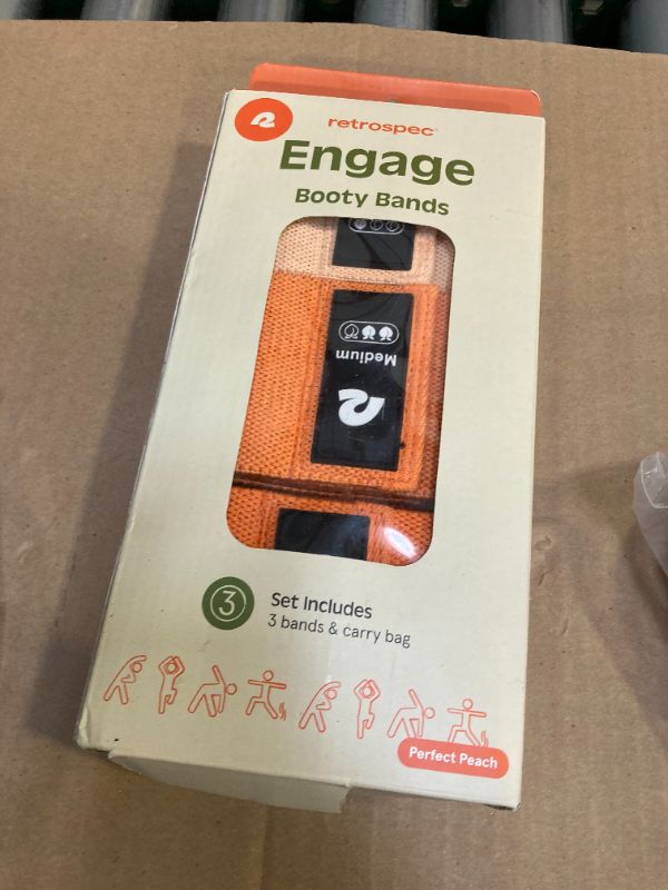 Photo 1 of Retrospec Engage Booty Bands Resistance Band Set for Working Out & Exercise - Lightweight & Portable for Men & Women