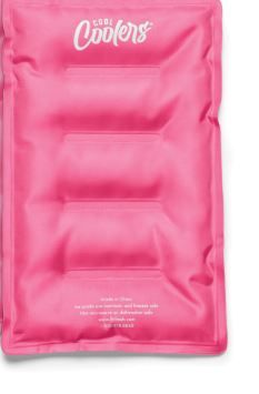 Photo 1 of Cool Coolers by Fit & Fresh  Soft Ice Packs for Cooler, Flexible Stretch Nylon, Lunch Box Ice Packs, Ice Packs for Lunch Boxes, Large Reusable Freezer Packs, Hot Pink