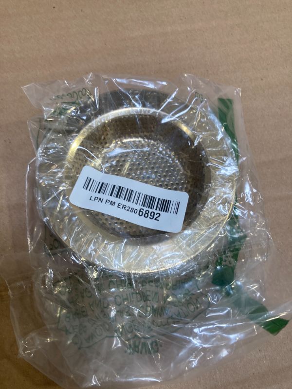 Photo 1 of Retisee 2Pcs Kitchen Sink Strainer Stainless Steel Kitchen Sink Drain Strainer Mesh Sink Drain Basket Cover for Hair Food Catcher, Large Wide Rim 4.5" Diameter(Gold)