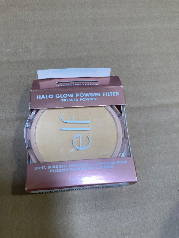Photo 1 of e.l.f. Halo Glow Powder Filter, Ultra-fine Finishing Powder, Smooths The Look of Pores & Fine Lines, Creates A Soft-Focus Glow, Vegan & Cruelty-Free, Fair Warm