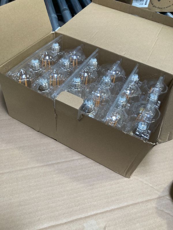 Photo 1 of Jensense Edison Bulbs 6W E26 LED Bulb 60 Watt Equivalent, Vintage LED Light Bulbs CRI90+ ST19, Dimmable Clear Light Bulbs, 2700K Soft Warm White 24 Pack