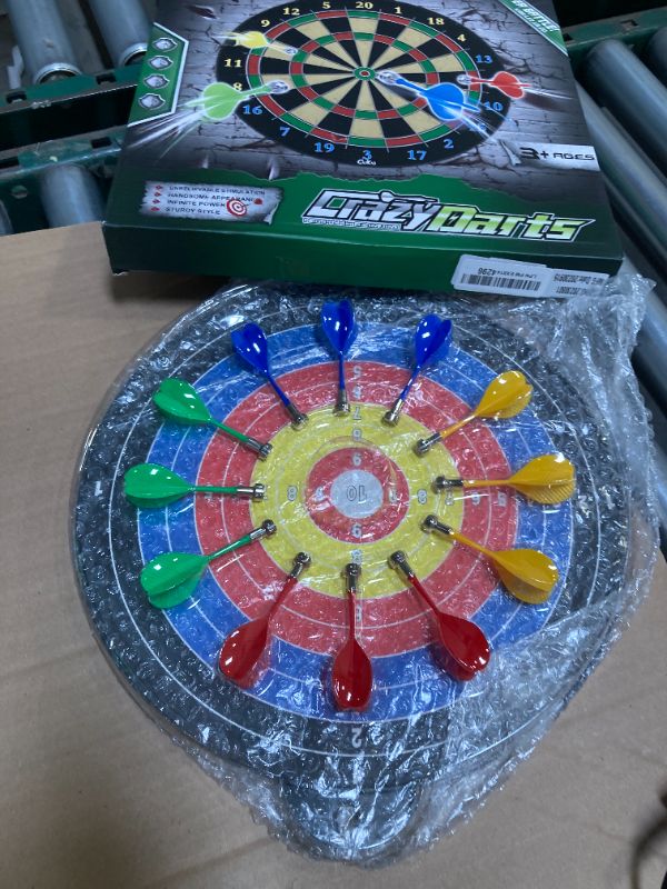 Photo 1 of Magnetic Dart Board - 12pcs Magnetic Darts (Red Green Yellow) - Excellent Indoor Game and Party Games - Magnetic Dart Board Toys Gifts for 5 6 7 8 9 10 11 12 Year Old Boy Kids
