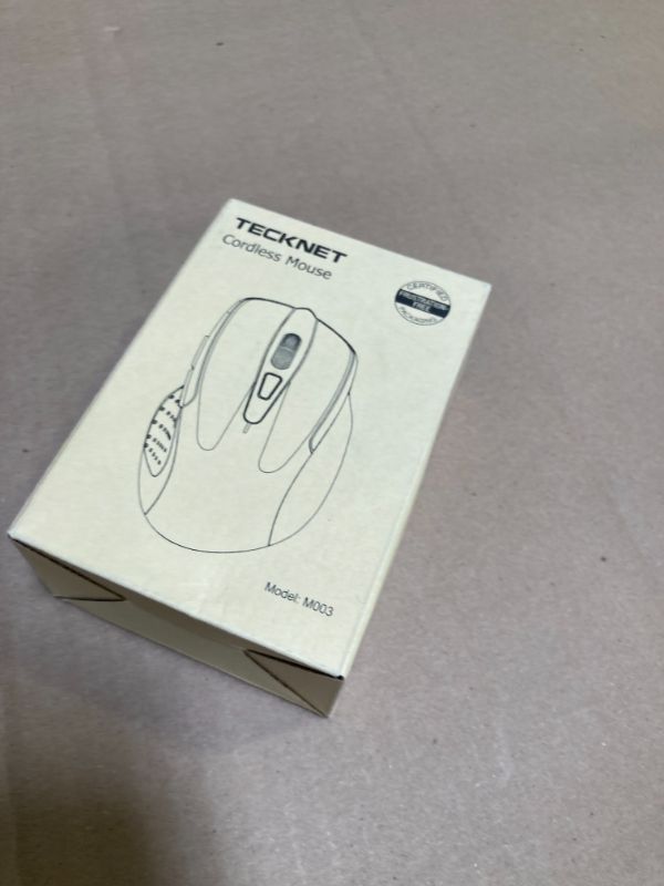 Photo 1 of TECKNET Wireless Mouse, 2.4G Ergonomic Optical Mouse, Computer Mouse for Laptop, PC, Computer, Chromebook, Notebook, 6 Buttons, 24 Months Battery Life, 2600 DPI, 5 Adjustment Levels