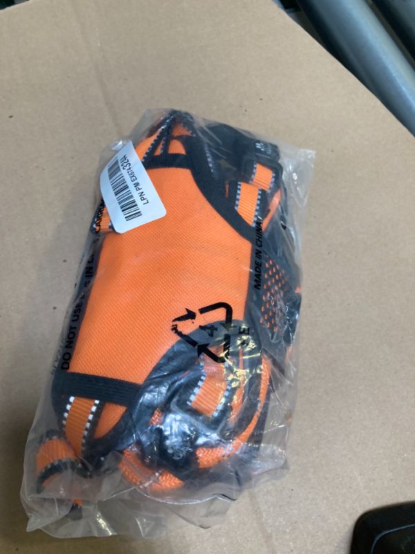 Photo 1 of NESTROAD No Pull Dog Harness,Adjustable Oxford Dog Vest Harness with Leash,Reflective No-Choke Pet Harness with Easy Control Soft Handle for Small Dogs(Small,Orange)
