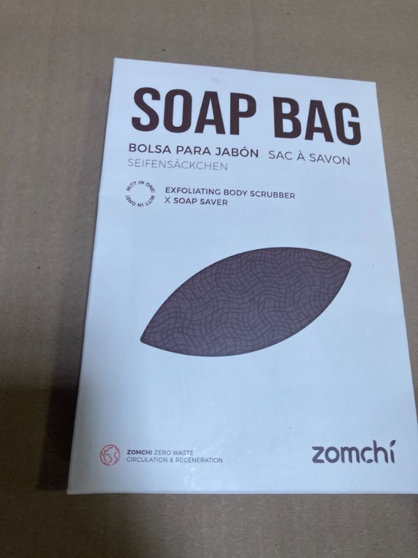 Photo 1 of ZOMCHI 2 Pieces Exfoliating Soap Bags, Soap Savers for Bar Soap, Soap Bar Pouch for Deep Exfoliation, Foaming Soap Sock for Shower