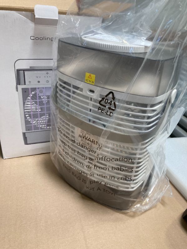 Photo 1 of Portable Air Conditioners, 1000ml Portable Air Conditioner, 1600ml Portable AC Unit with 2/4/8 Hour Timer, Powerful 3 Speed 7 Color LED Evaporative Air Cooler (Grey 1)