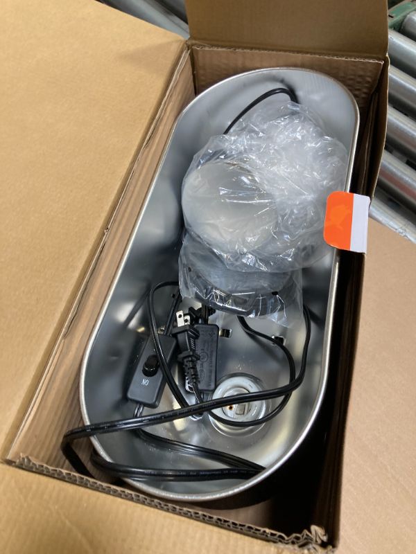 Photo 1 of DXOPHIEX 15 inch Dual Reptile Light Fixture, Max 150W Dual Reptile Heat Lamp Fixture with 100W UVA UVB Sun Light & Ceramic Heat Emitter,Double Dome Lamp for Terrarium and Tortoise Habitat
