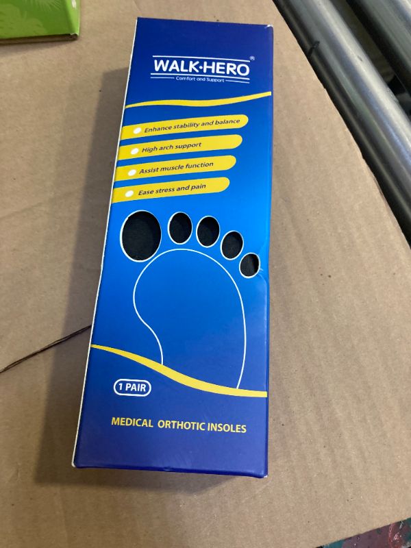 Photo 1 of Inserts Relieve Plantar Fasciitis - Flat Feet Insoles Arch Supports, Orthotic Insoles for Foot Pain Arch Pain Reduce Muscle Fatigue Absorb Shock (Mens 6-6 1/2 | Womens 8-8 1/2)