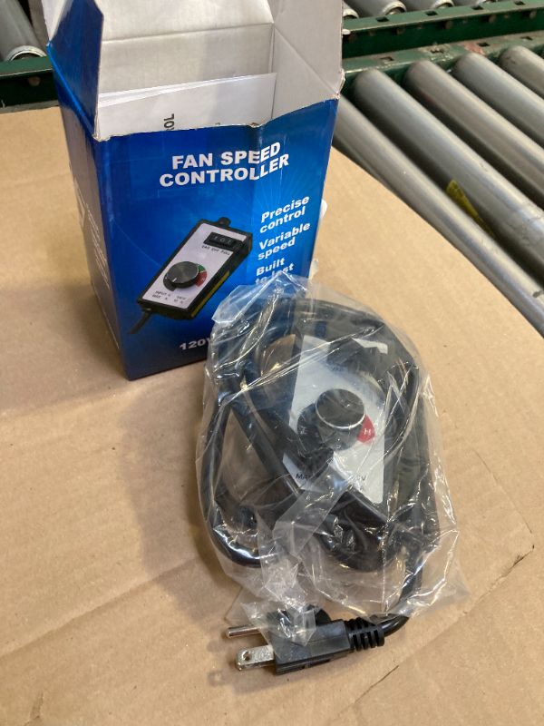Photo 1 of CDMALL AC Motor Speed Controller 120V 15A Max Electronic Fan Speed Controller Variable Adjuster for Hydroponics Inline Duct Exhaust Ceiling Fans with 6' Long Cord