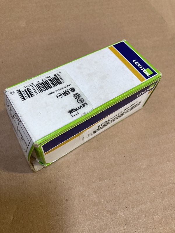 Photo 1 of Leviton 20 Amp, 120/277 Volt, Duplex Style Single-Pole / Single-Pole AC Combination Switch, Commercial Grade, 5334-I, Ivory