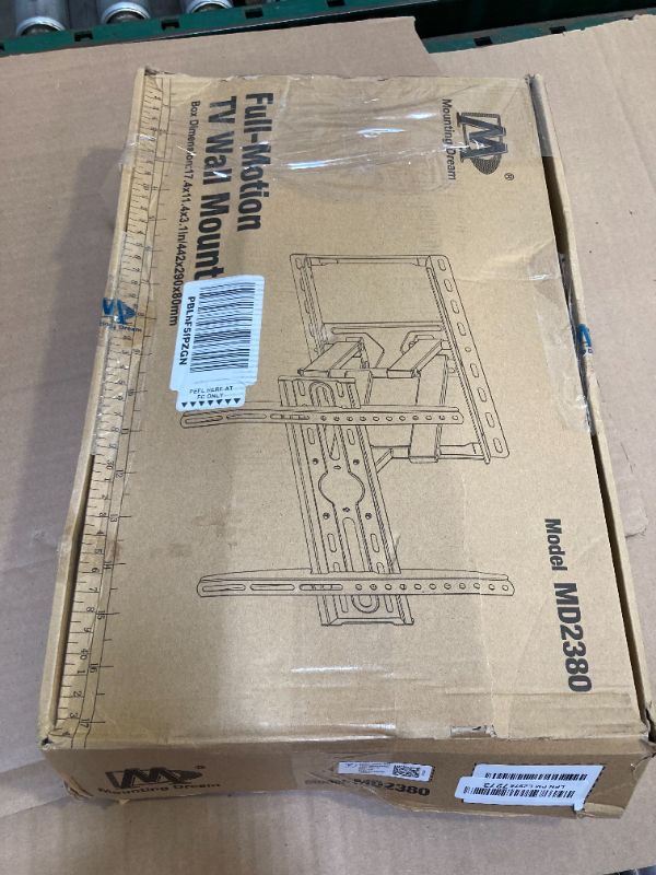 Photo 1 of Mounting Dream TV Wall Mount for 32-65 Inch Television,Mount with Swivel and Tilt, Full Motion Bracket with Articulating Dual Arms, Fits 16inch Studs, Max VESA 400X400 mm, 99lbs, MD2380